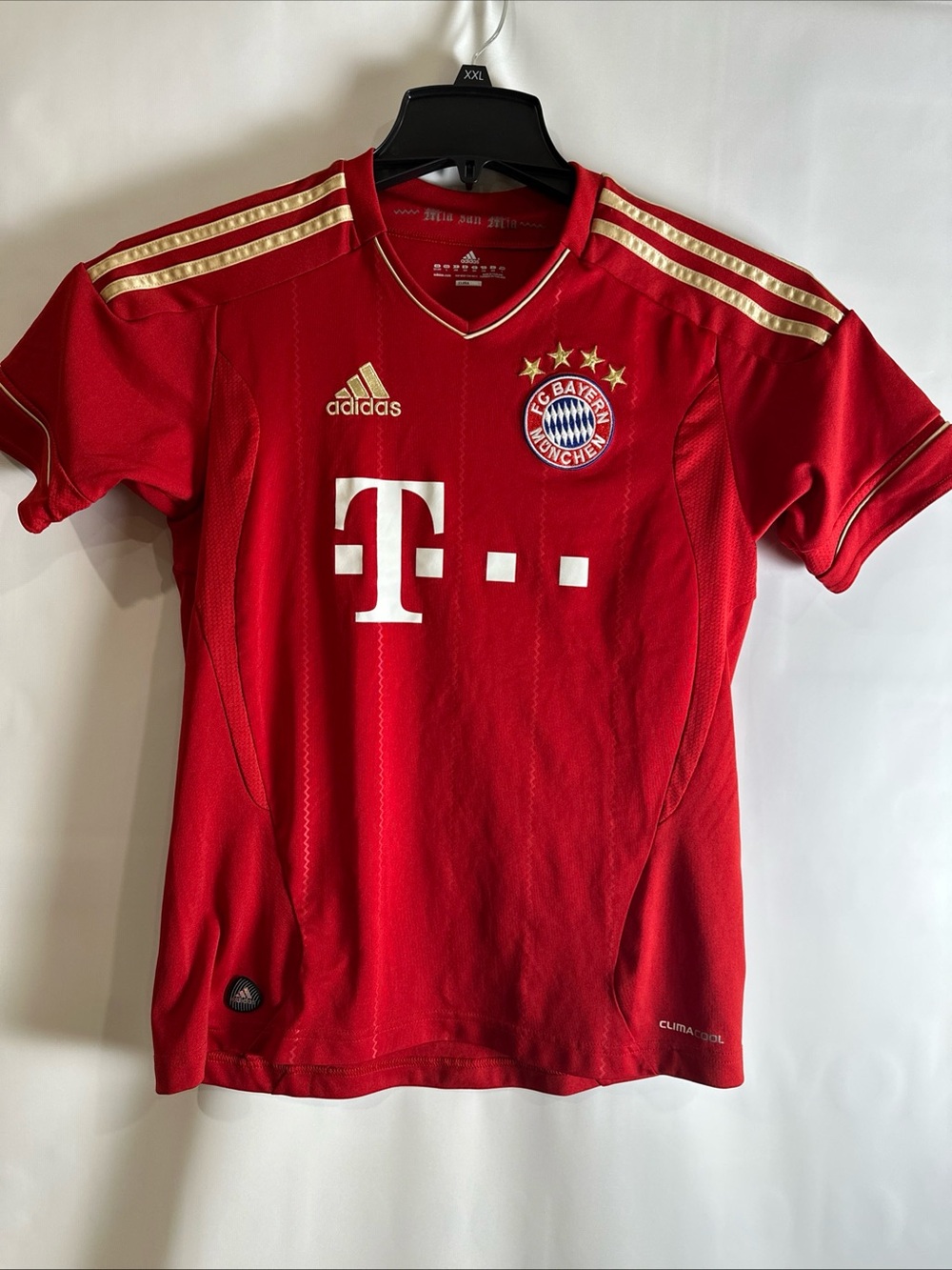 Adidas Kids FC Bayern Munich Red Home Soccer Jersey 2012-2013